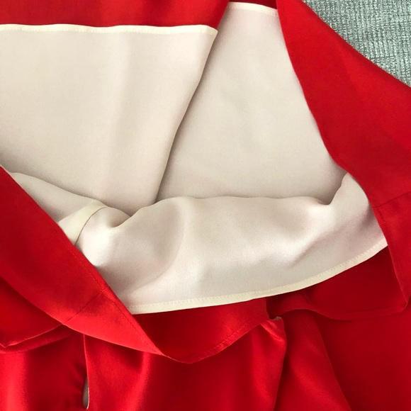 Lavender Brown Red Silk Sleeveless Shift Dress - Picture 6 of 10